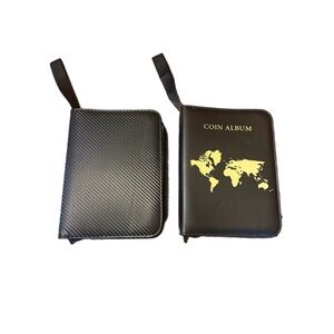 2 Coin Collection Books Holders  Albums for Collectors 300 Pockets Coins Display